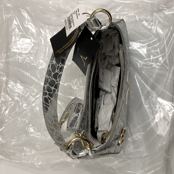 FINAL SALE V Italia Made in Italy. Trademark of Versace Metallic Leather Bag - Picture 7 of 8